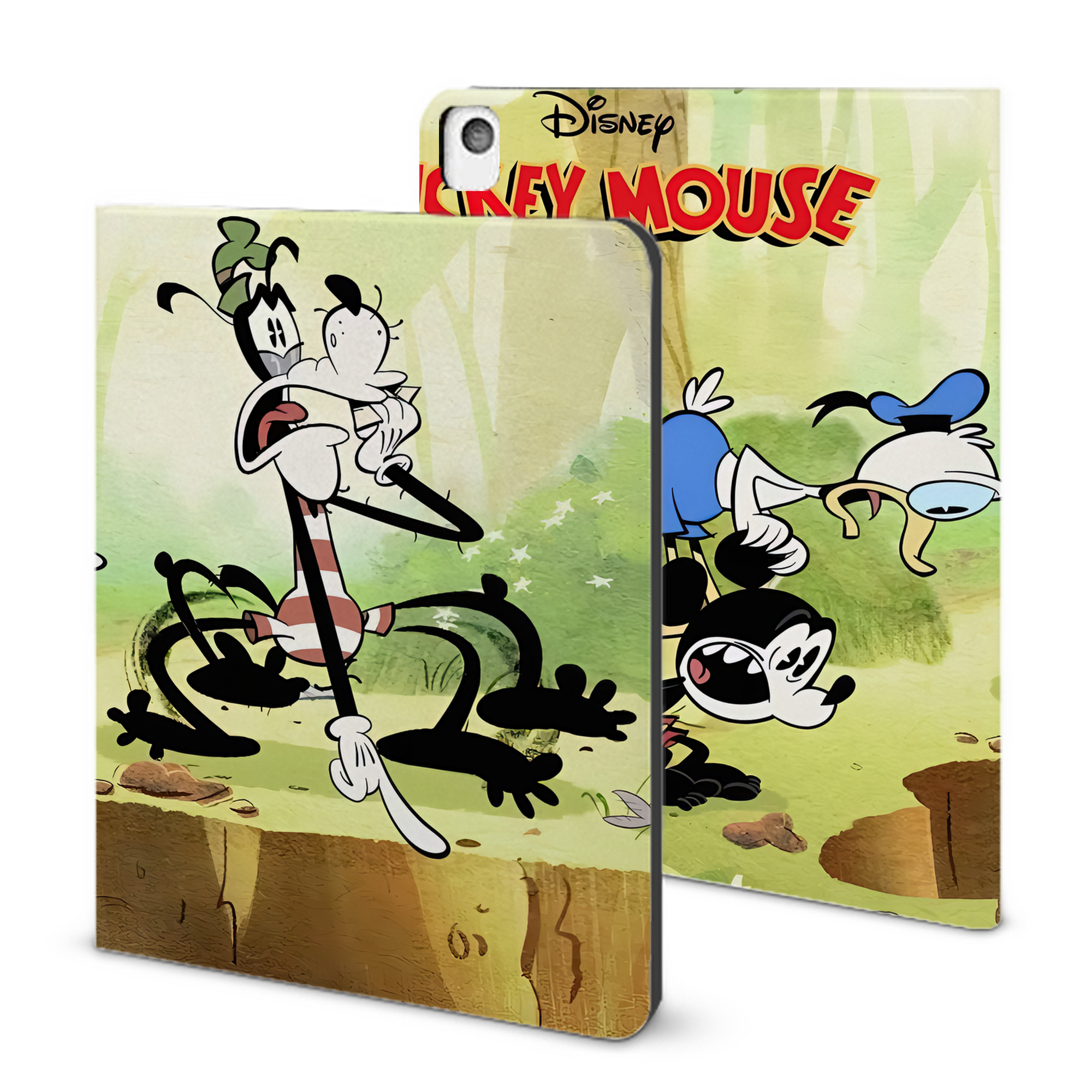 （画像用） ミッキーマウス Mickey Mouse IPadケース ペンホルダー付き ブックスタイルデザイン